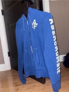 Abercrombie & Fitch Royal Blue Hooded Zip Sweatshirt